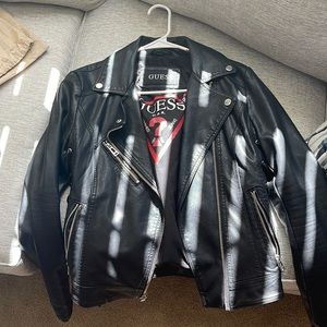 Black Guess leather Jacket